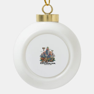 Adorno De Cerámica Tipo Bola Camiseta clásica divertida de perezoso haciendo se