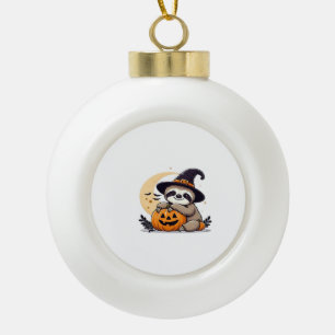 Adorno De Cerámica Tipo Bola Camiseta clásica linda de motivo de Halloween de p