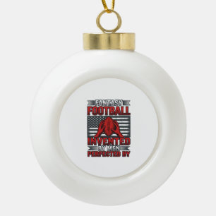Adorno De Cerámica Tipo Bola Camiseta de bandera de baloncesto vintage de fútbo
