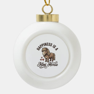 Adorno De Cerámica Tipo Bola Camiseta de diseño de caballo miniatura grabado vi