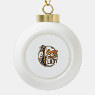Adorno De Cerámica Tipo Bola Camiseta de diseño de grabado vintage de la loca d