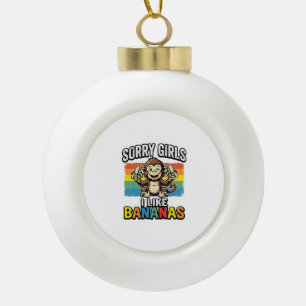 Adorno De Cerámica Tipo Bola Camiseta de diseño de grabado vintage de plátano d