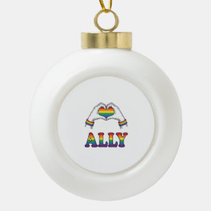 Adorno De Cerámica Tipo Bola Camiseta de diseño vintage de orgullo de manos de 