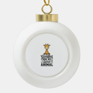 Adorno De Cerámica Tipo Bola Camiseta de grabado vintage de animal de espíritu