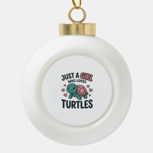Adorno De Cerámica Tipo Bola Camiseta de grabado vintage de niña amante de tort