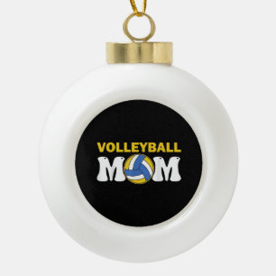 Adorno De Cerámica Tipo Bola Camiseta de madre de voleibol femenino divertida d