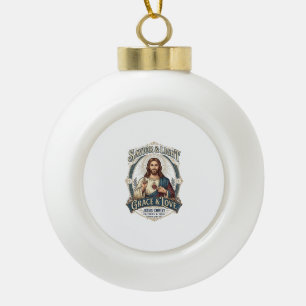 Adorno De Cerámica Tipo Bola Camiseta gráfica de caza vintage de Jesus Thrift S