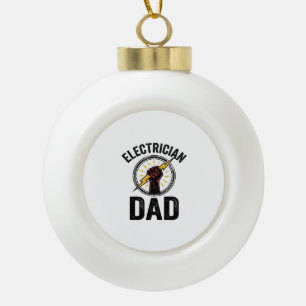 Adorno De Cerámica Tipo Bola Camiseta vectorial de grabado vintage de papá elec