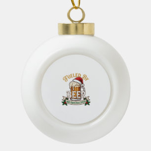 Adorno De Cerámica Tipo Bola Cerveza con combustible Taza de alegría de Navidad