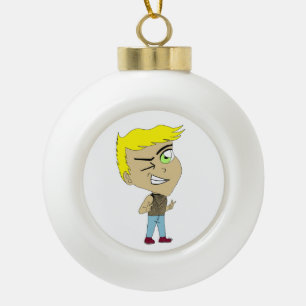 Adorno De Cerámica Tipo Bola chibi