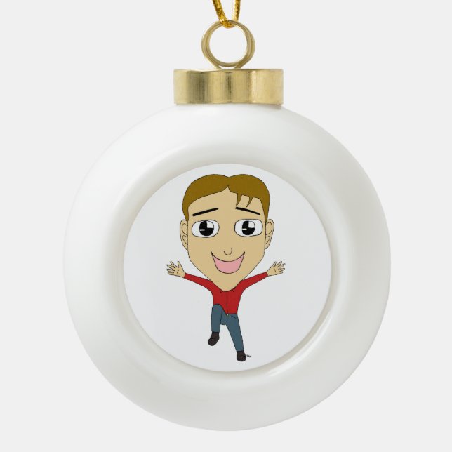 Adorno De Cerámica Tipo Bola chibi (Anverso)