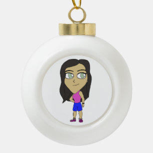 Adorno De Cerámica Tipo Bola chibi
