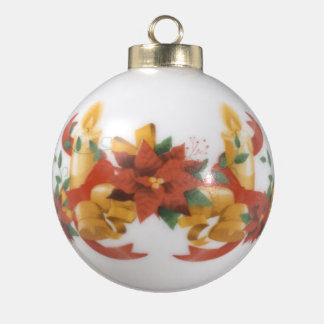Adorno De Cerámica Tipo Bola Christmas Ordaments