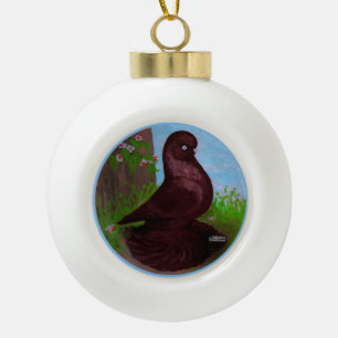 Adorno De Cerámica Tipo Bola Círculo de Tumbler Rojo