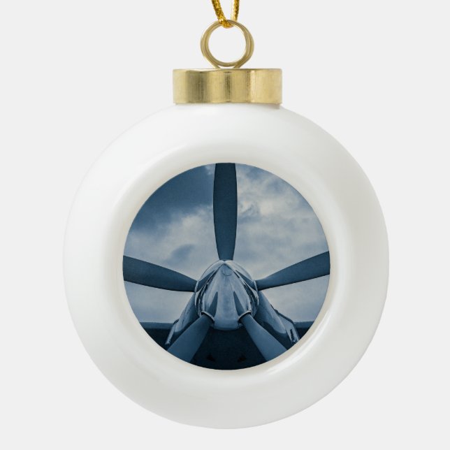 Adorno De Cerámica Tipo Bola ¡Claro, Prop! (Anverso)