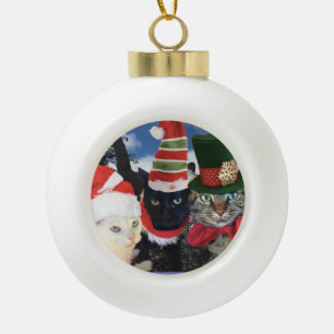 Adorno De Cerámica Tipo Bola Colección del gato del tintineo