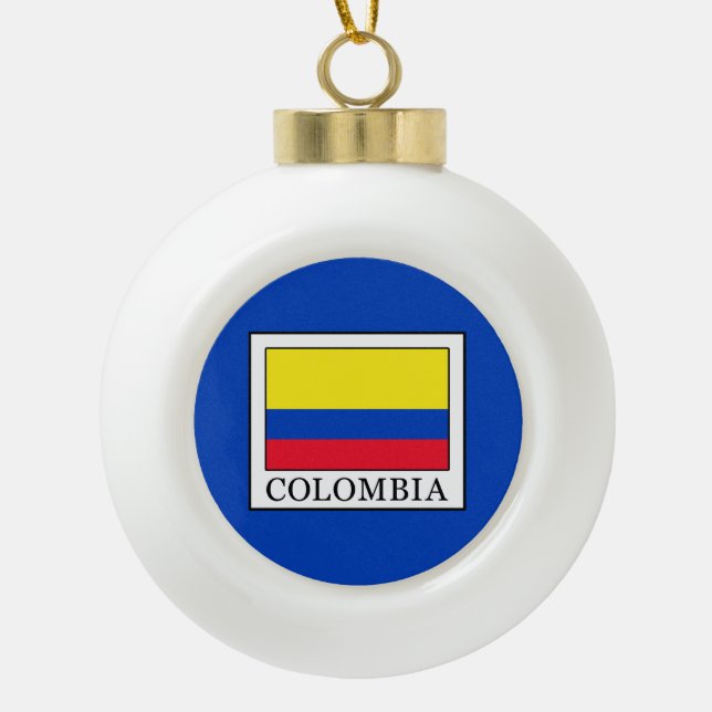 Adorno De Cerámica Tipo Bola Colombia (Anverso)