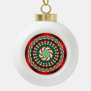 Adorno De Cerámica Tipo Bola Colores de Navidades Ornamento Premium