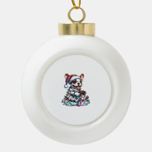 Adorno De Cerámica Tipo Bola Controlador de videojuegos de Bulldog francés Ligh