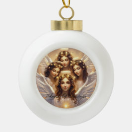 Adorno De Cerámica Tipo Bola copo de nieve de navidad
