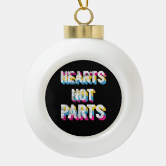 Adorno De Cerámica Tipo Bola Corazones no partes Orgullo Pansexual Panorama LGB