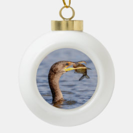 Adorno De Cerámica Tipo Bola Cororante con pescado