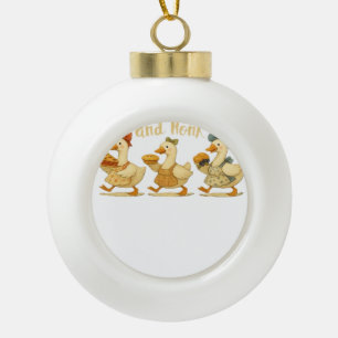 Adorno De Cerámica Tipo Bola Cosy Fall Season Goble Waddle Honk Cute Cot
