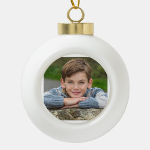 Adorno De Cerámica Tipo Bola Crea la foto de tu hijo personalizada doble cara