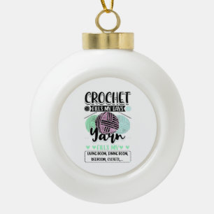 Adorno De Cerámica Tipo Bola Crocheting - Crochet llena mis días