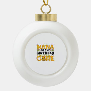 Adorno De Cerámica Tipo Bola Cumpleaños de Nana 1er Tema de jirafa Fiesta Safar