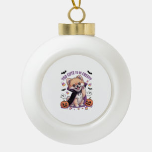 Adorno De Cerámica Tipo Bola Demasiado Lindo para ser Espeluznante Camiseta de