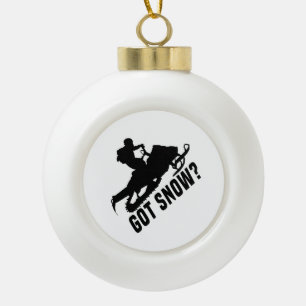 Adorno De Cerámica Tipo Bola Deporte de moto de nieve - Regalos de moto de niev
