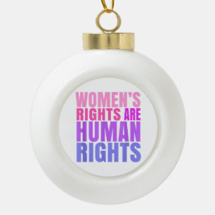 Adorno De Cerámica Tipo Bola Derechos Humanos Derechos de la Mujer