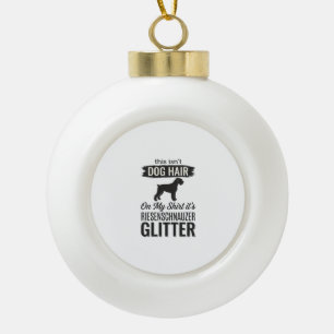 Adorno De Cerámica Tipo Bola Diseño de amante de perro divertido con brillo Rie