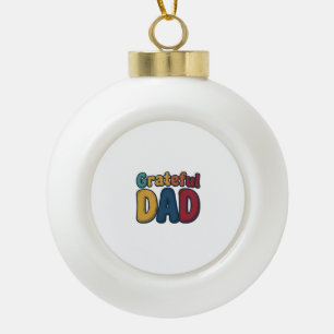 Adorno De Cerámica Tipo Bola Diseño de camiseta con letras burbuja retro de Pap
