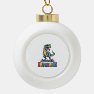 Adorno De Cerámica Tipo Bola Diseño de camiseta de gafas de sol de dinosaurio v