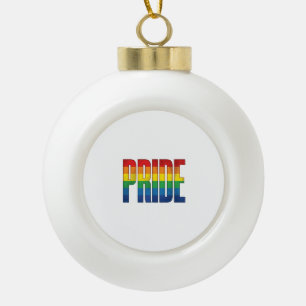 Adorno De Cerámica Tipo Bola Diseño de camiseta de tipografía Vintage Rainbow P