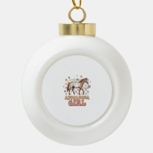 Adorno De Cerámica Tipo Bola Diseño de camiseta occidental de caballo vintage d