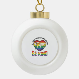 Adorno De Cerámica Tipo Bola Diseño de camiseta vectorial arcoíris corazón mund