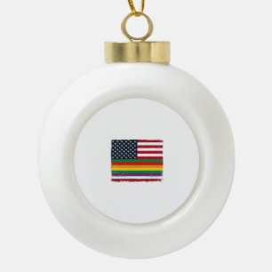 Adorno De Cerámica Tipo Bola Diseño de camiseta vectorial de bandera del orgull