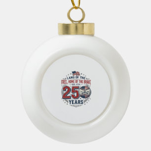 Adorno De Cerámica Tipo Bola Diseño de Camiseta Vintage 250 Años de Béisbol Pat