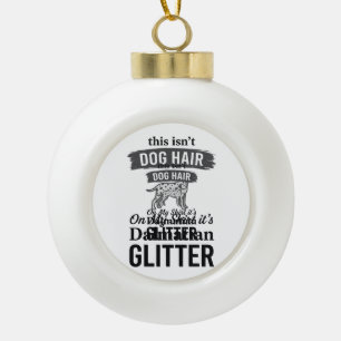 Adorno De Cerámica Tipo Bola Diseño de cita de pelo de perro divertido con bril