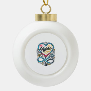 Adorno De Cerámica Tipo Bola Diseño de grabado vintage de estetoscopio de coraz