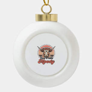 Adorno De Cerámica Tipo Bola Diseño de grabado vintage de puesta de sol retro d