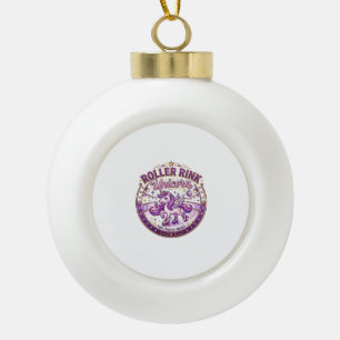 Adorno De Cerámica Tipo Bola Diseño de merchandising listo para POD de Unicorn 