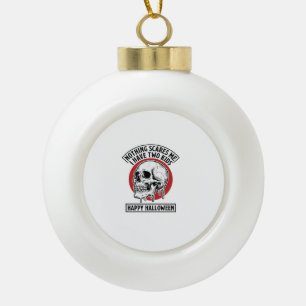 Adorno De Cerámica Tipo Bola Diseño divertido de camiseta de cráneo para dos ni