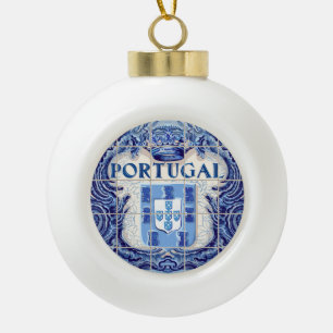 Adorno De Cerámica Tipo Bola Diseños de Portugal