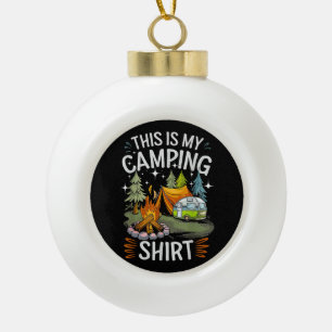 Adorno De Cerámica Tipo Bola Divertido Esto Es Mi Camping Para Campista