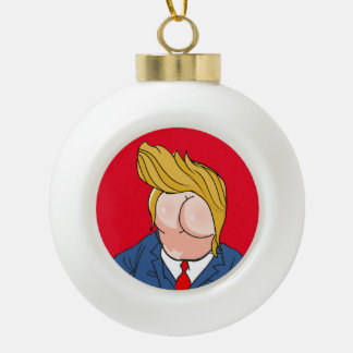 Adorno De Cerámica Tipo Bola Donald Rump contra Trump