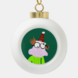 Adorno De Cerámica Tipo Bola Dr. LeBrick Bah Humbug xmas